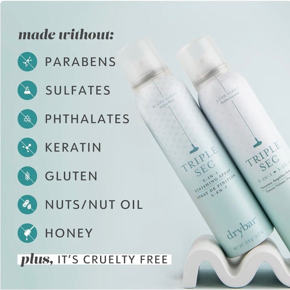 ✨NWT✨ DRYBAR Triple Sec 3-in-1 Texturizing Finishing Spray 4.2oz Blanc Scent - Picture 9 of 10